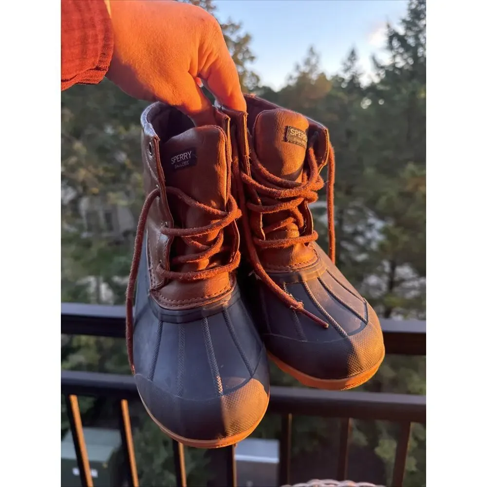 Sperry Port Boots Boys 3M Duck Boots 2 UK 36 EU rain Fall Winter Warm